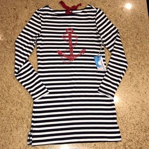 Blue Caribbean Striped Dress